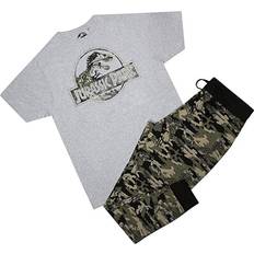 Hombre - Verde Ropa de dormir Pijama Largo De Camuflaje Para Hombre Jurassic Park - Verde/Gris