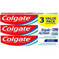 Colgate Toothbrushes, Toothpastes & Mouthwashes Colgate Triple Action Fluoride Toothpaste Teeth Whitening Mint 6