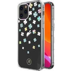 Kingxbar Lucky Series case decorated with original Swarovski crystals iPhone 12 mini transparent (Clover) universal