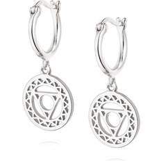 Throat chakra Daisy Throat Chakra Drop Earrings ECHK1005