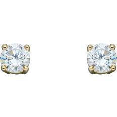 9Ct Birthstone 4Mm Stud Earrings December London Topaz