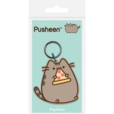 Pusheen Pizza Rubber Keyring