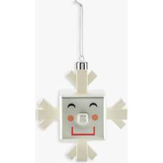 Alessi Weihnachtsdekorationen Alessi Cubik Snowflake Christmas Tree Bauble Weihnachtsbaumschmuck