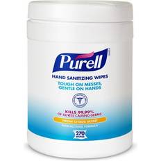 Wipes Skin Cleansing Purell Hand Wipes, 6 6 3/4, White, 270 Wipes/Canister