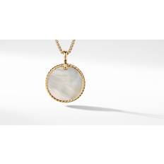 Charms & Pendants David Yurman 18K Dy Elements Disc Pendant with Mother-of-Pearl & Diamonds