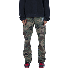 mnml Contrast Bootcut Cargo Pants - Woodland Camo