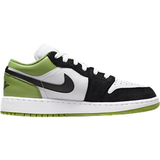Nike Air Jordan 1 Low SE GS - White/Altitude Green Heather/Lavender Mist/Black