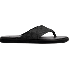 Black Flip-Flops Coach In Signature