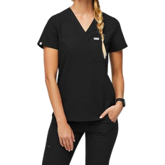 Workwear & Equipment FIGS Catarina One-Pocket Scrub Top - Black