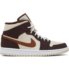 Sneakers Nike Air Jordan 1 Mid SE W - Cream/Dark Chocolate/Oatmeal