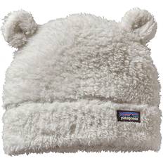 1-3M Mützen Patagonia Baby Furry Friends Fleece Hat - Birch White