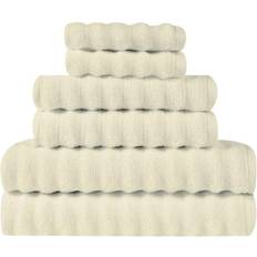 Truly Soft Everyday Zero Twist 6 Bath Towel Beige, White