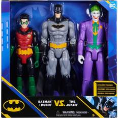 Batman robin leksaker Spin Master Batman actionfigurer 3-pack Batman och Robin vs The Joker 30 cm