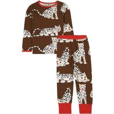 Leopard - Piger Nattøj Småfolk Bison Printed Pyjamas - Brown