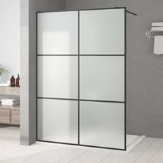 vidaXL Paroi De Douche Ecran Cloison 140x195 cm Verre ESG Dépoli