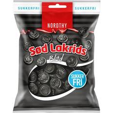 Sockerfritt Lakrits Nordthy Sugar-free Sweet Licorice 75g 1pack