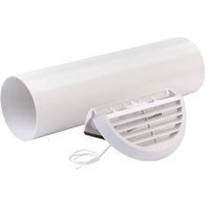 Udsugningsgitter 100 mm Hvid 1 stk
