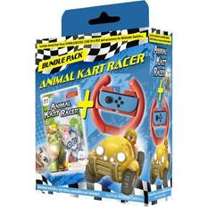 Nintendo Switch-spellen Animal Kart Racer Racing Wheel Bundle