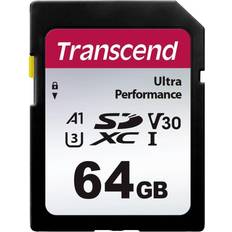 Sdxc kort Transcend TS64GSDC340S SDXC-Kort 64 GB A1 Application Performance Class, v30 Video Speed Class, UHS-Class 3 stötsäker, Vattentät