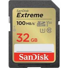 Minnekort & minnepenner SanDisk 32GB Extreme PLUS 100MB/s UHS-I SDHC Memory Card