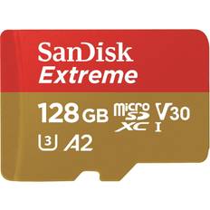 Schede di Memoria & Chiavette USB SanDisk Extreme MicroSDXC Class 10 UHS-I V30 A2 190/90MB/s 128 GB