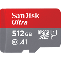 512 GB - microSDXC Schede di Memoria & Chiavette USB SanDisk MicroSDXC Ultra Class 10 UHS-I/U1 150mb/s 512GB