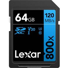 Minnekort & minnepenner LEXAR 64GB SD UHS-I 800x Pro 120MB/s