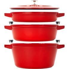 Casserole Set Cookware Sets Staub - Cookware Set with lid 4 Parts