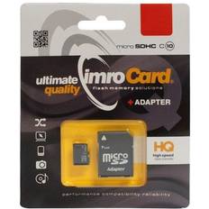 Microsdhc Imro 4/8G ADP Speicherkarte MicroSDHC Klasse 4 (microSDHC, 8GB) Speicherkarte, Schwarz