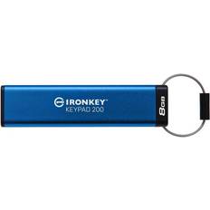 Kingston USB Flash Drives Kingston IronKey Keypad 200 8GB USB 3.2 Gen 1