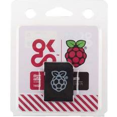 Micro sd 16gb Raspberry Pi Micro SDHC kort 16GB m/adapter (NOOBS) OKdo