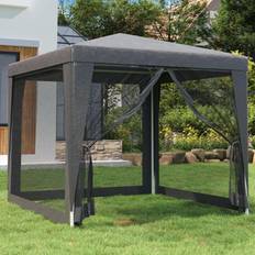 vidaXL Tenda Per Feste Con 4 Pareti In Rete Antracite 2.5x2.5 m HDPE