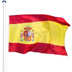 Giallo Bandiere e Accessori tectake Flagpole Spain 5.6m