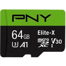 PNY Elite-X microSDXC Class 10 UHS-I U3 V30 A1 100MB/s 64GB