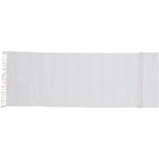 Venture Design Nico Bomuld løber, 80x250 Hvid, Beige cm
