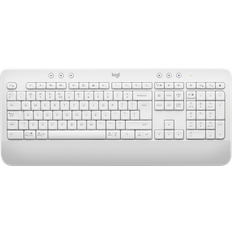 Oui Claviers vente Logitech Signature Clavier Sans Fil Bluetooth 5.1 QWERTY International US Blanc Cassé