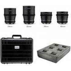 Samyang Sony E (NEX) Kameraobjektiver Samyang MF 24/35/50/85 MK2 VDSLR Case Kit Sony E