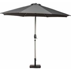 Royalcraft Amir 3m Crank Tilt Parasol Brushed