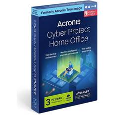 Kantoorsoftware Acronis Cyber Protect Home Office Advanced EU 1-year, 3 licences Windows, Mac OS, iOS, Android Security