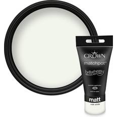 Crown White Paint Crown Walls & Ceilings Matt Emulsion Milk Ceiling Paint, Wall Paint White