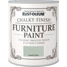 Rust-Oleum Laurel Green Chalky Finish Paint 750Ml Wood Paint Green 0.75L