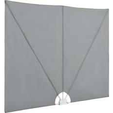 vidaXL Tenda Laterale per Terrazza Pieghevole 400x200 cm Grigio