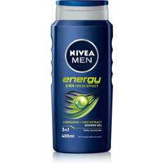 Toiletries Nivea Men Energy Mint Extract 3 in 1 Shower Gel 400ml