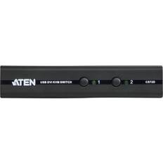 Aten dvi kvm switch Aten 2 port USB DVI KVM (KVM Cables Included)