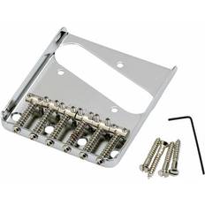 Chrome Guitares Électriques Fender 6-Saddle Vintage-Style Telecaster Bridge Assembly Chevalet de guitare