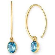 Bloomingdale's Threader Earrings - Gold/Topaz