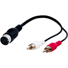 Goobay DIN 5pins -2RCA M-F 0.2m