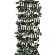 Pilehegn vidaXL pilehegn med espalier kunstige blade 5 stk. 180x180cm