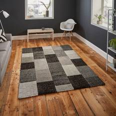 Black and grey rugs Think Rugs 160x220cm Brooklyn Modern 21830 Black, Grey