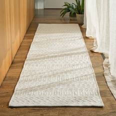 Polypropylene Carpets & Rugs Asiatic Halsey Geometric Runner Natural, Beige